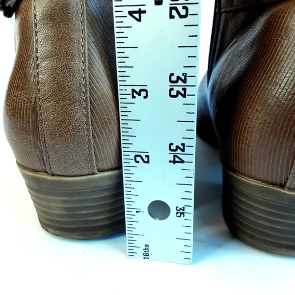 Kim Rogers Ankle Boot 9.5M Prima Bootie Oatmeal Light Brown Side Zip - Picture 8 of 13